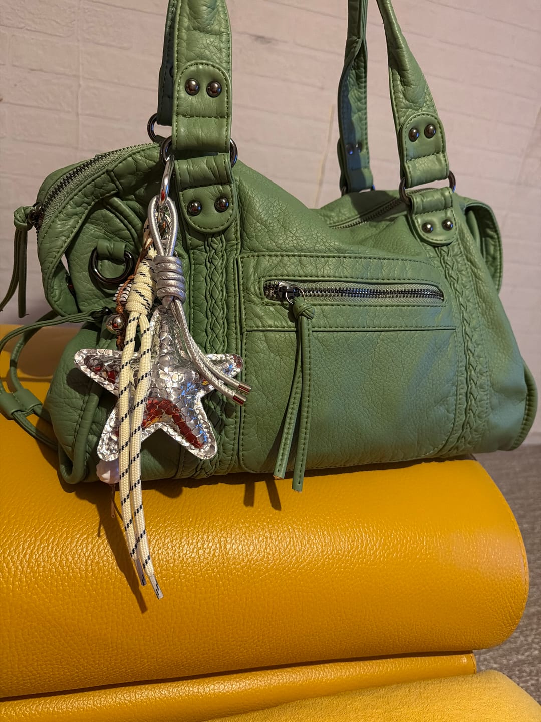 Customer photo review of Star & Balloon Dog Bag Charm