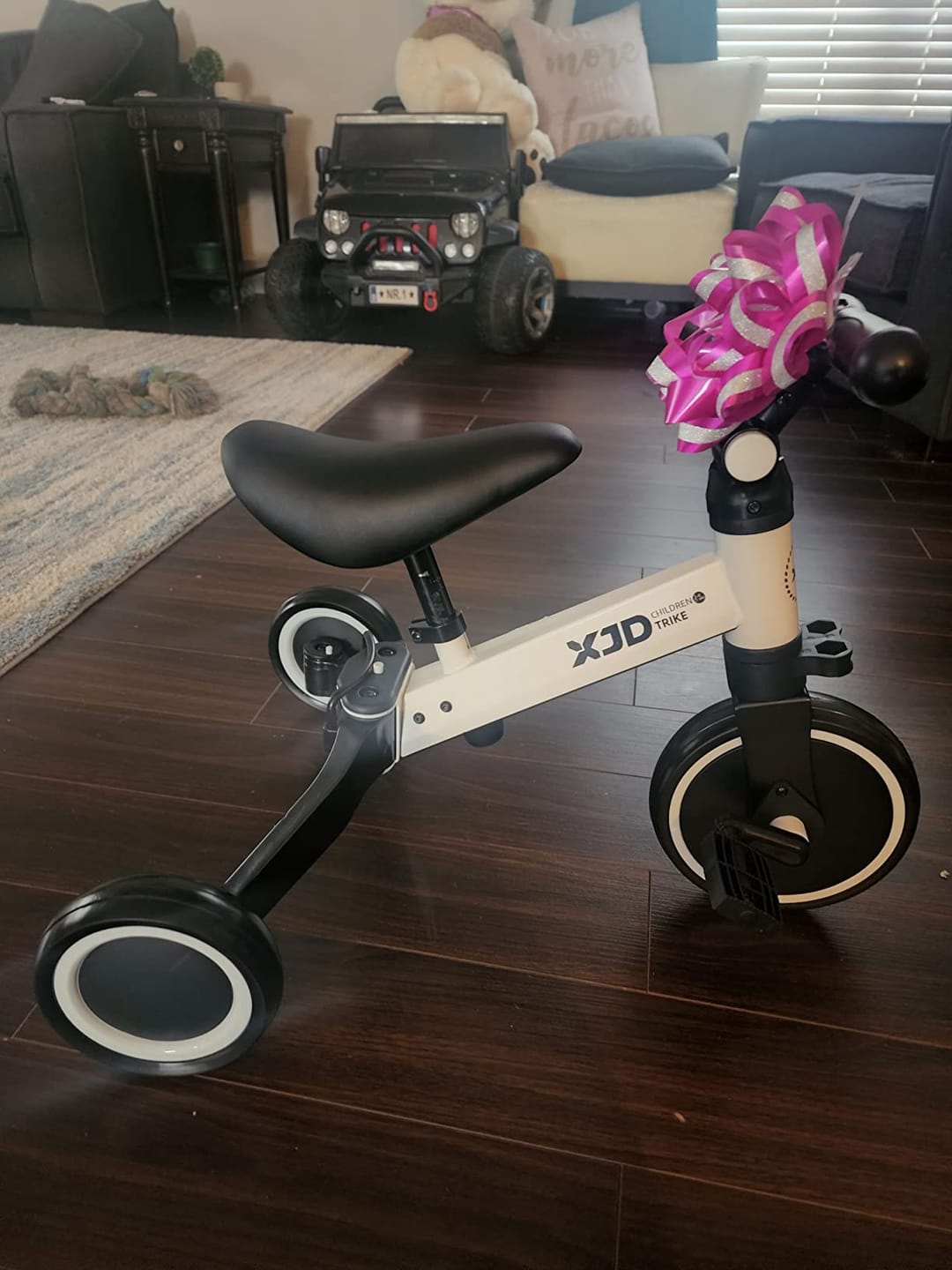 Customer photo review of Triciclo Evolutivo 4 en 1 – Ayuda a Tu Bebé a Caminar Seguro y Sin Caídas