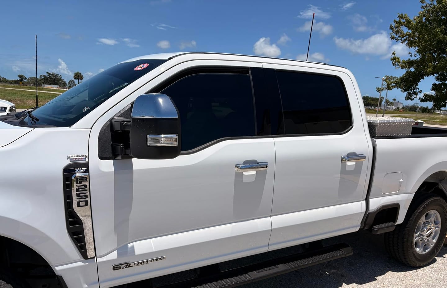 Customer photo review of Chrome Door Handle Covers Fit for 2021-2025 Ford F-150 Bronco F-250 F-350 F-450 F-550 Super Duty
