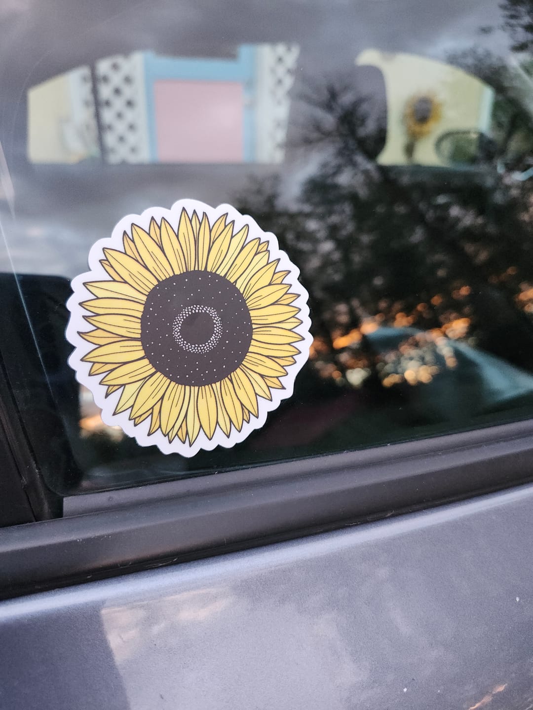 Customer photo review of Sunflower Yellow Aesthetic Sticker