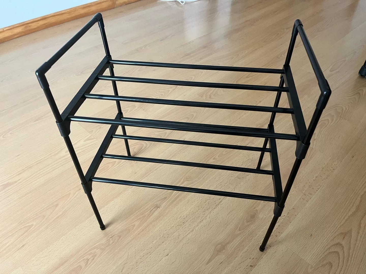 Customer photo review of Two-to-Four-Tier Shoe Rack with Elevated Storage Shelves