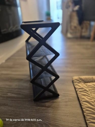 Customer photo review of Four-Tier X-Frame Shoe Rack with Dustproof Shelf Covers