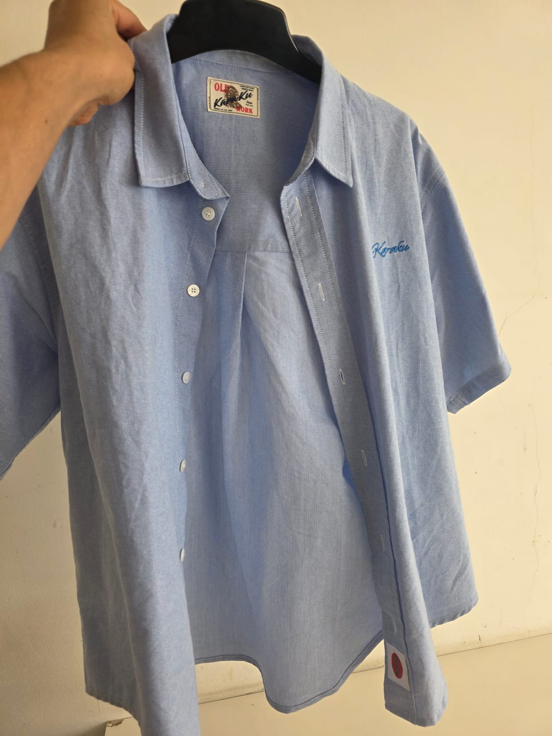 Customer photo review of Cleanfit Embroidered Oxford Short Sleeve Shirt