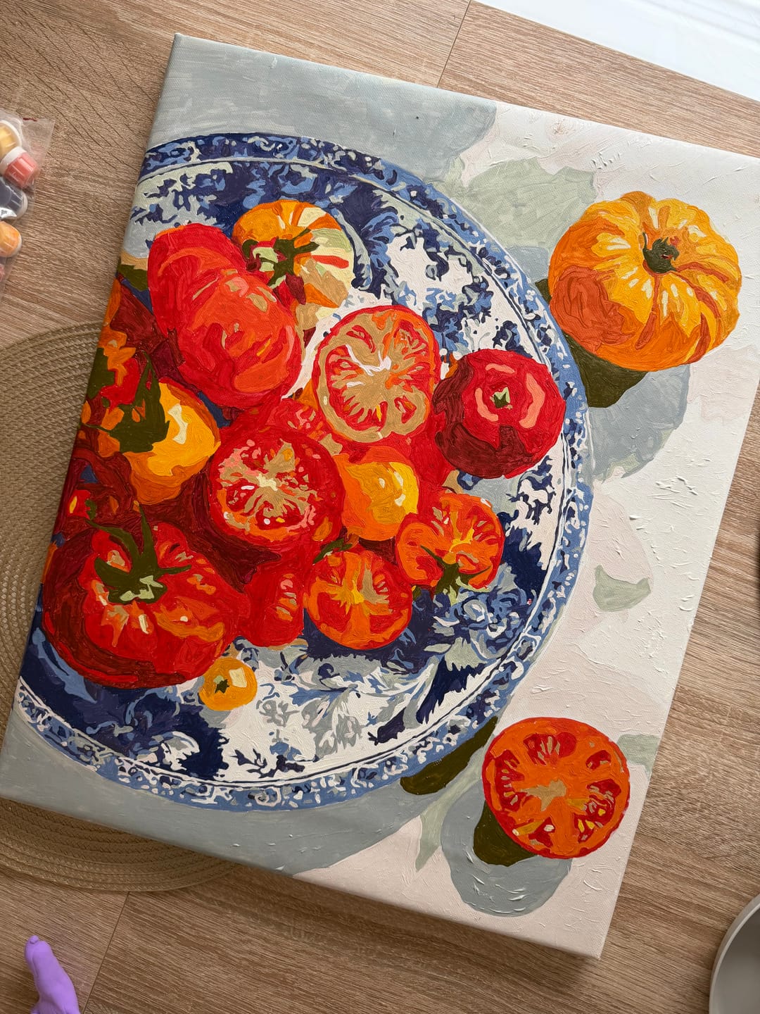 Customer photo review of Summer Plate | Paint by Number
