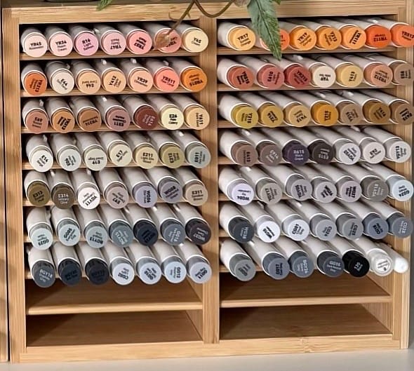 Customer photo review of Ohuhu Bamboo Marker Organizer