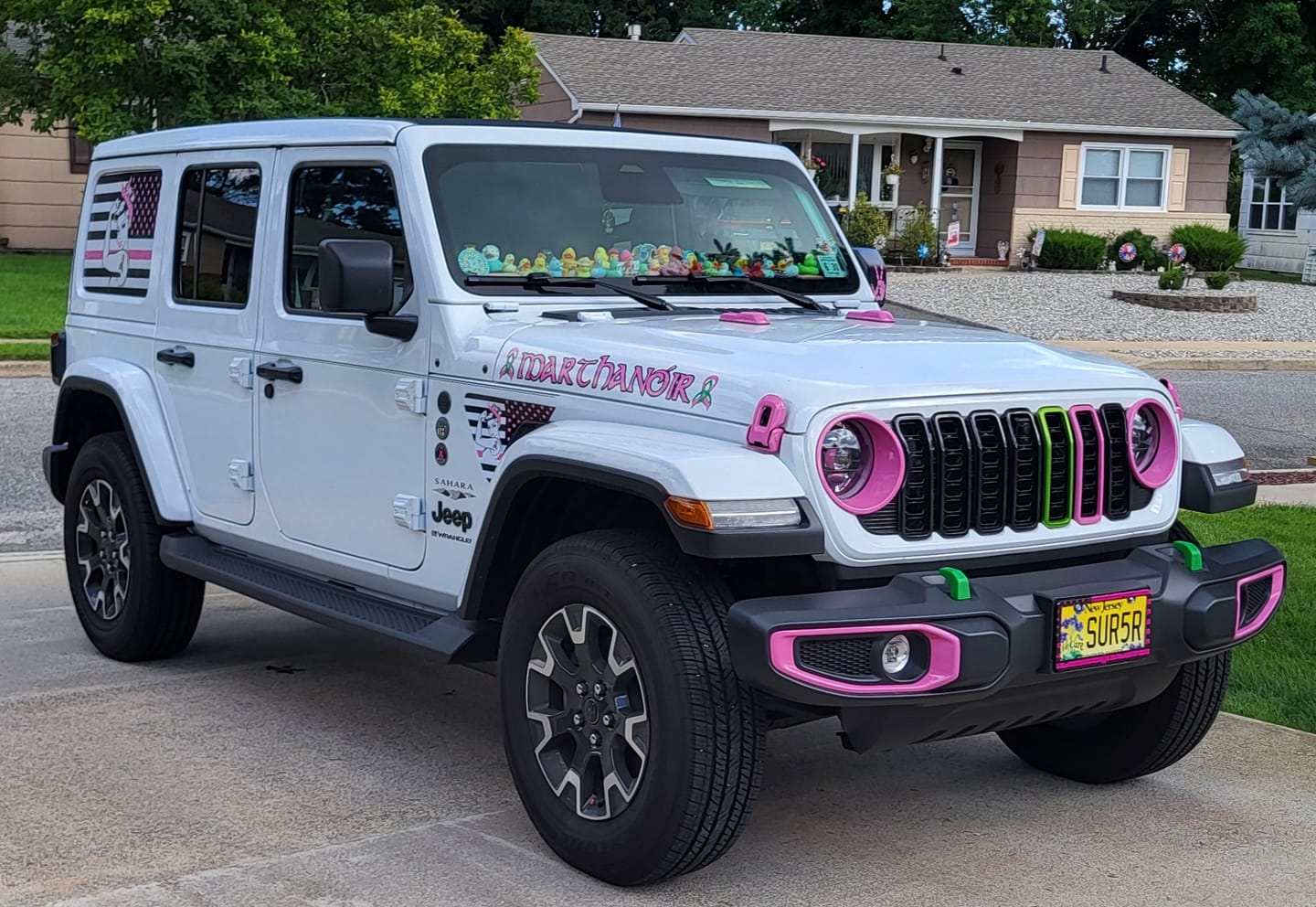 Customer photo review of COVER'D UP Windshield Bumper Covers (Fits JL/JT)