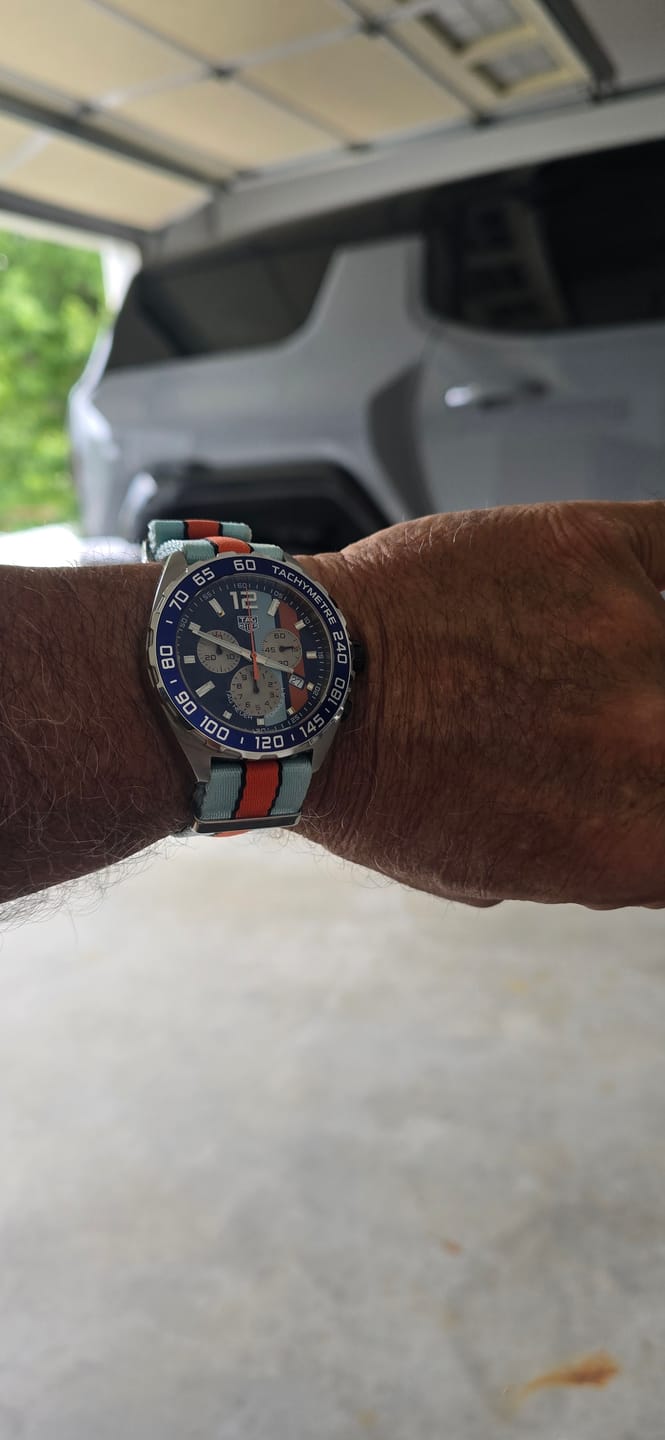 Customer photo review of AlphaPremier - Racing Stripe - Blue Orange Black