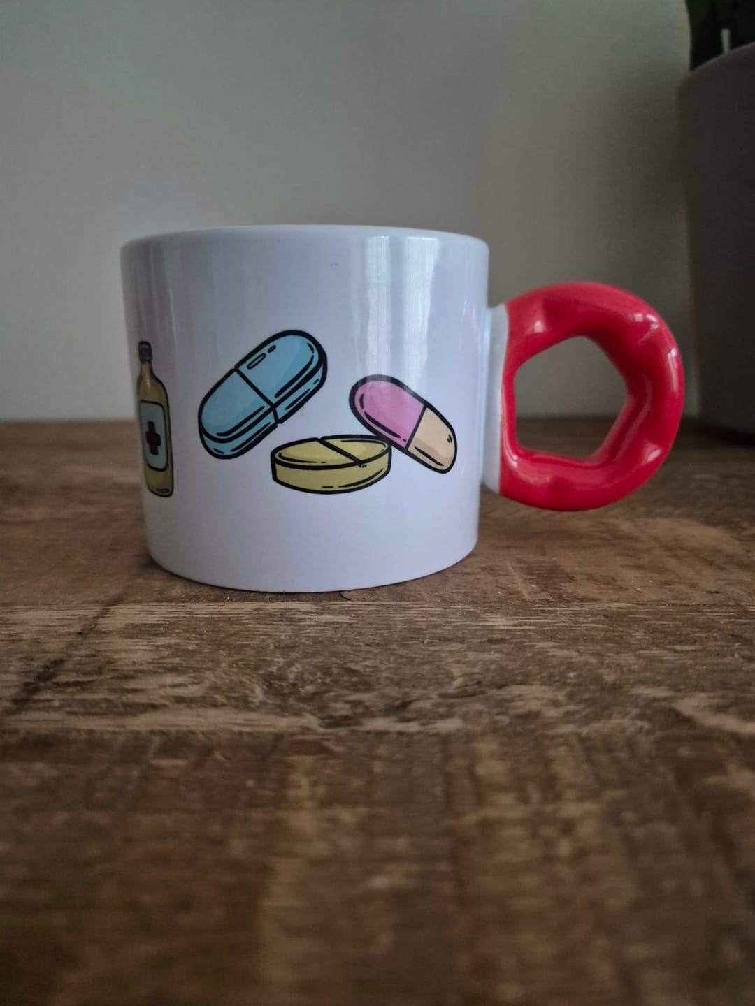 Customer photo review of Donut Handvat Mok 280 ml – Geschikt voor Sublimatie (Rood)