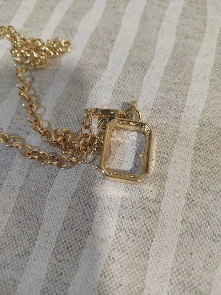 Customer photo review of 18k Gold-Plated Heart Locket Necklace