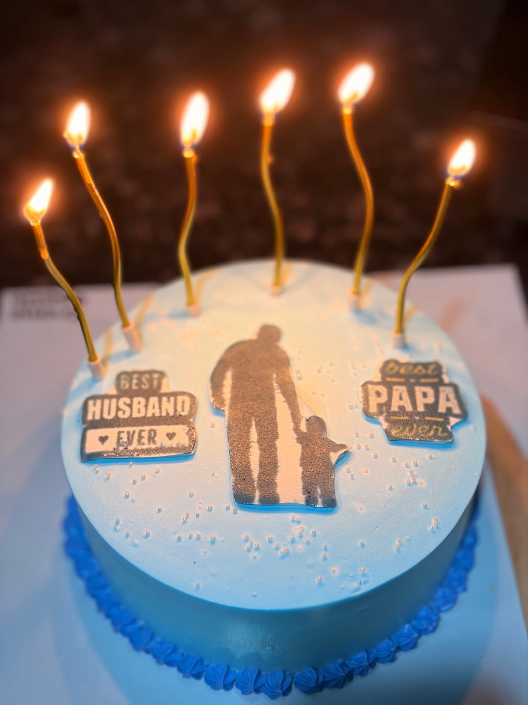Customer photo review of Husband Father Chocolate Cake