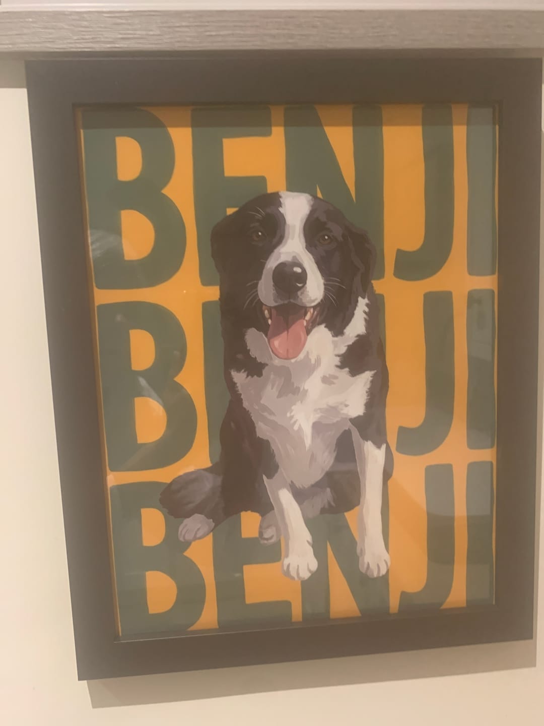 Customer photo review of Big Name - Personalised Poster