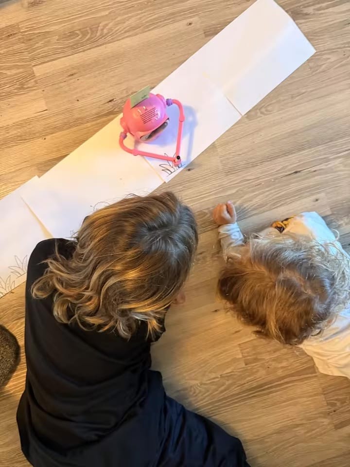 Customer photo review of SketchBot™ – Smart Drawing & Learning Robot