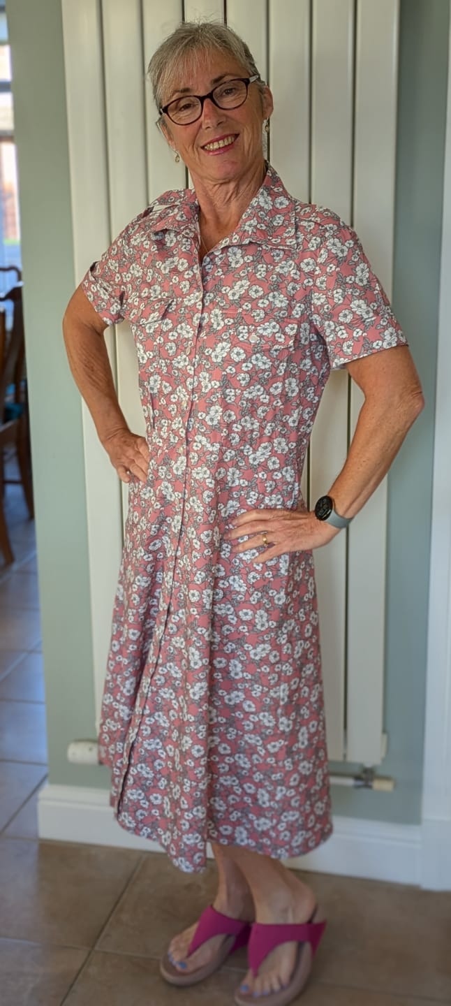 Customer photo review of Dusky Vines Rose & Hubble Cotton Poplin Fabric