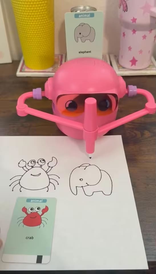 Customer photo review of SketchBot™ – Smart Drawing & Learning Robot