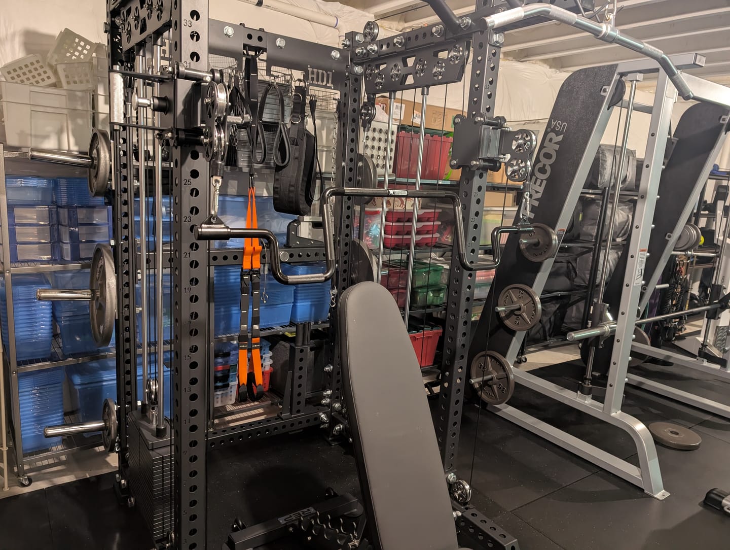 Customer photo review of - THE ANDREONI BAR ™ - A revolutionary and versatile cable machine attachment that replaces multiple bulky expensive gym machines.