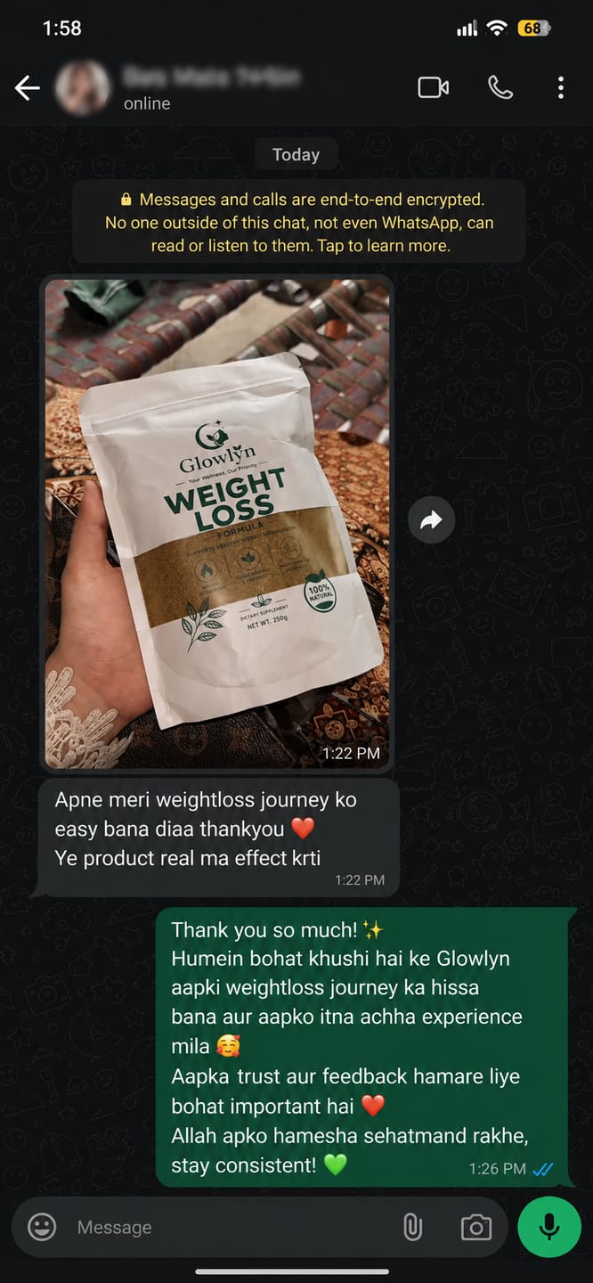 Customer photo review of Glowlyn Fitness Formula – Fit, Slim & Confident | 250g