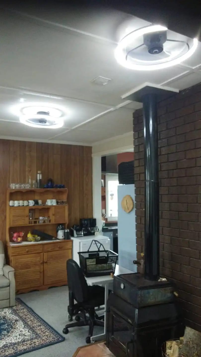 Customer photo review of 50cm Dimmable Ceiling Fan Light with Remote and Six Speeds
