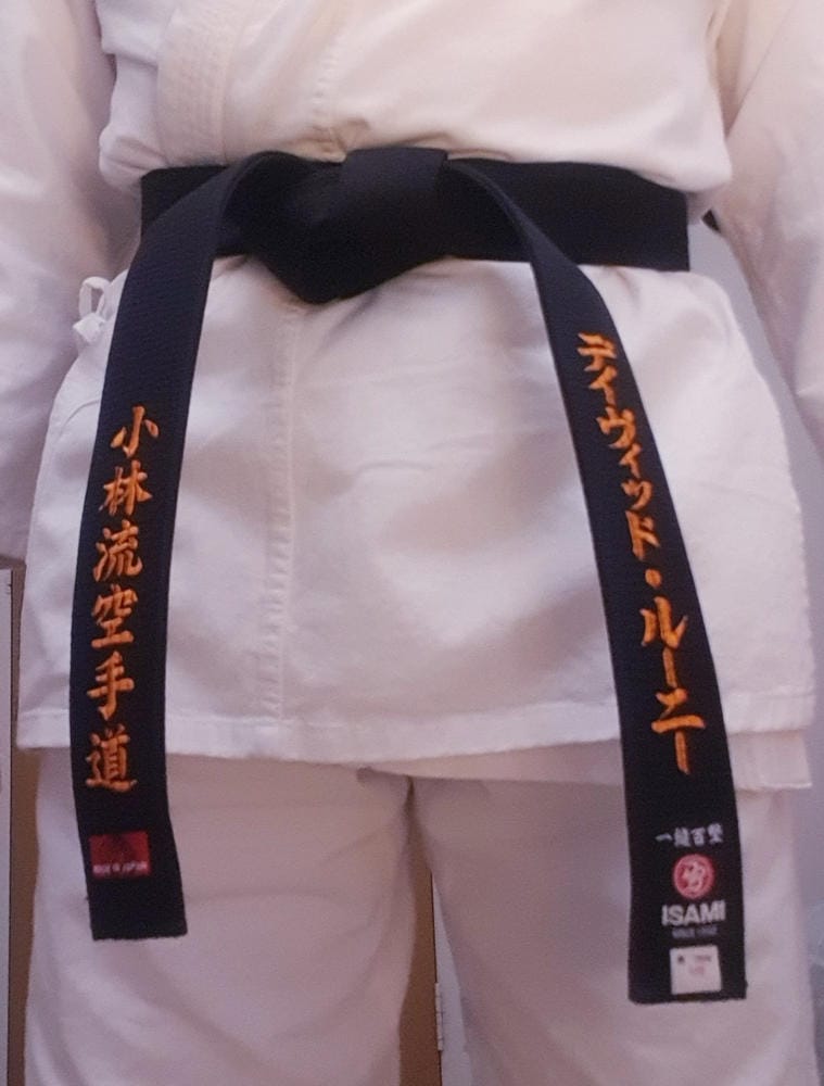 Customer photo review of Isami Karate Black Belt Premium