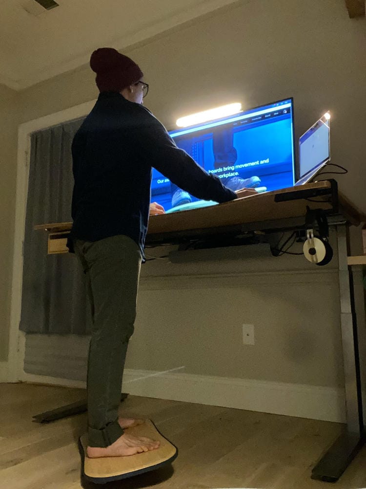 Customer photo review of The Original Board for Standing Desks