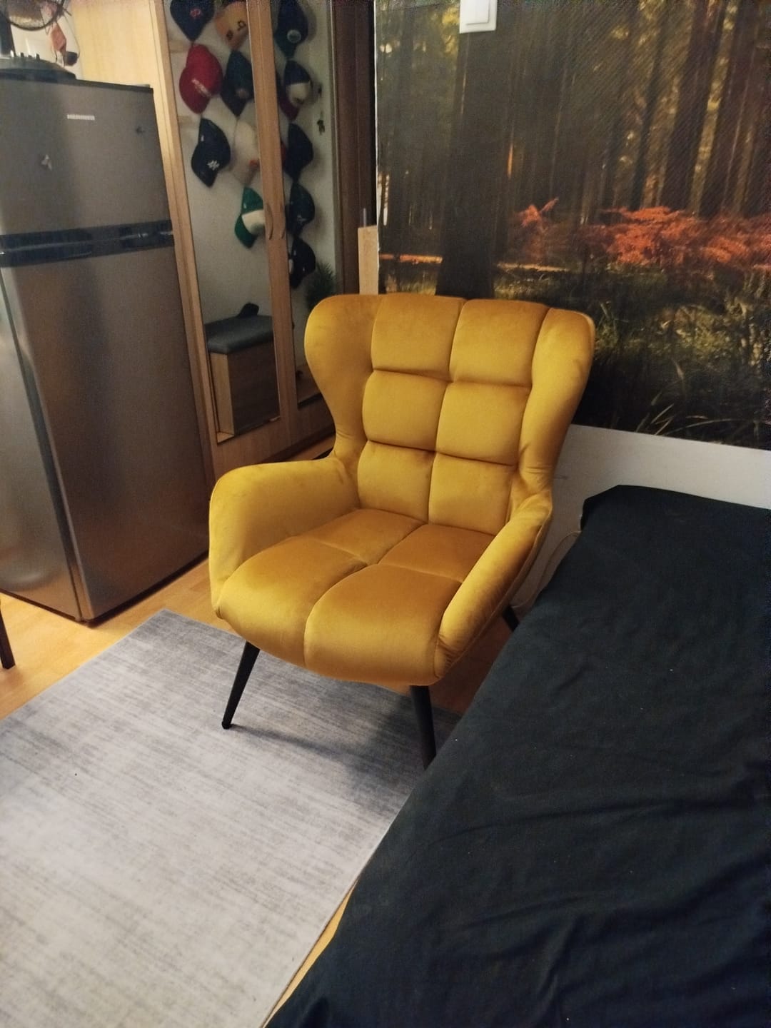 Customer photo review of Fotoliu TYRION, stofa catifelata scortisoara - Bluvel 4215, 75x86x91 cm