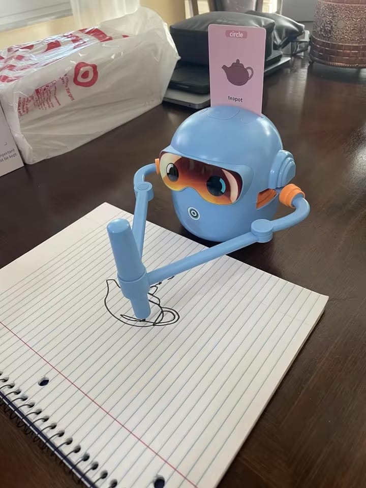 Customer photo review of SketchBot™ – Smart Drawing & Learning Robot