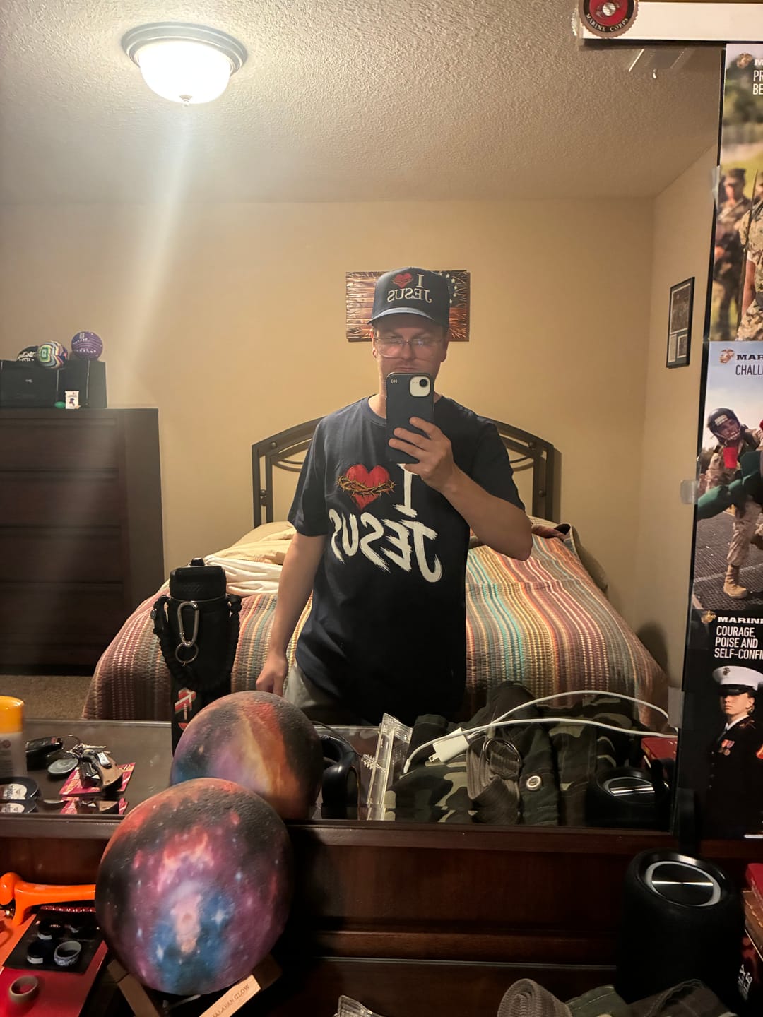 Customer photo review of I Love Jesus T-shirt