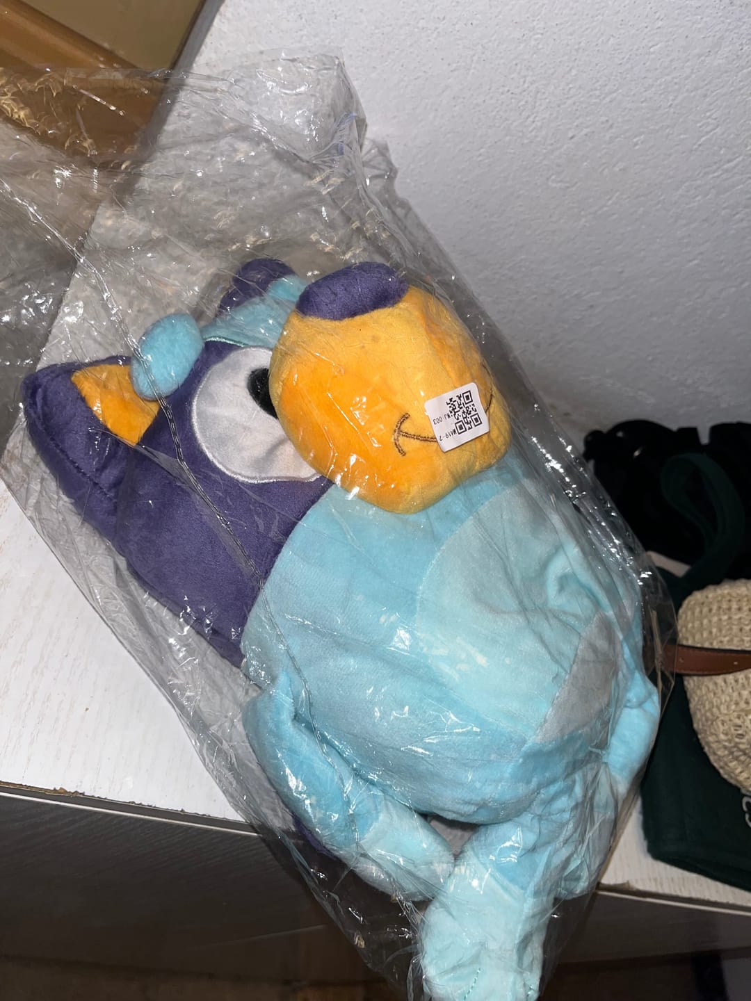 Customer photo review of Breathing Bluy Plush for Better Sleep