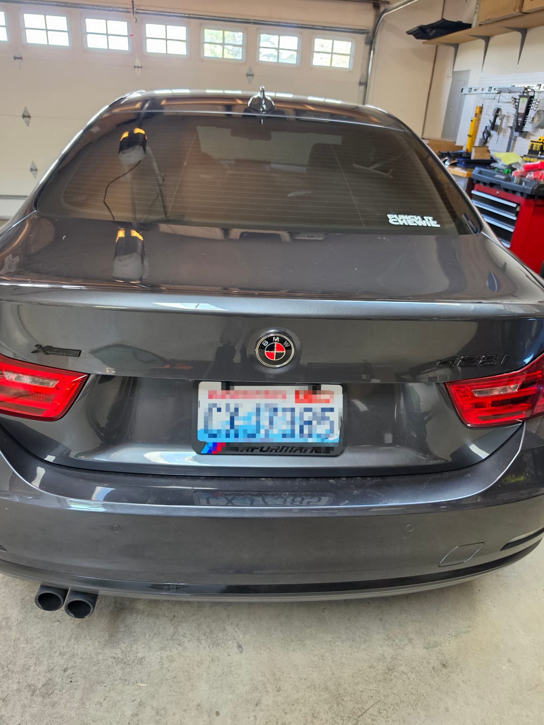 Customer photo review of BMW EMBLEM BADGES - RED & BLACK