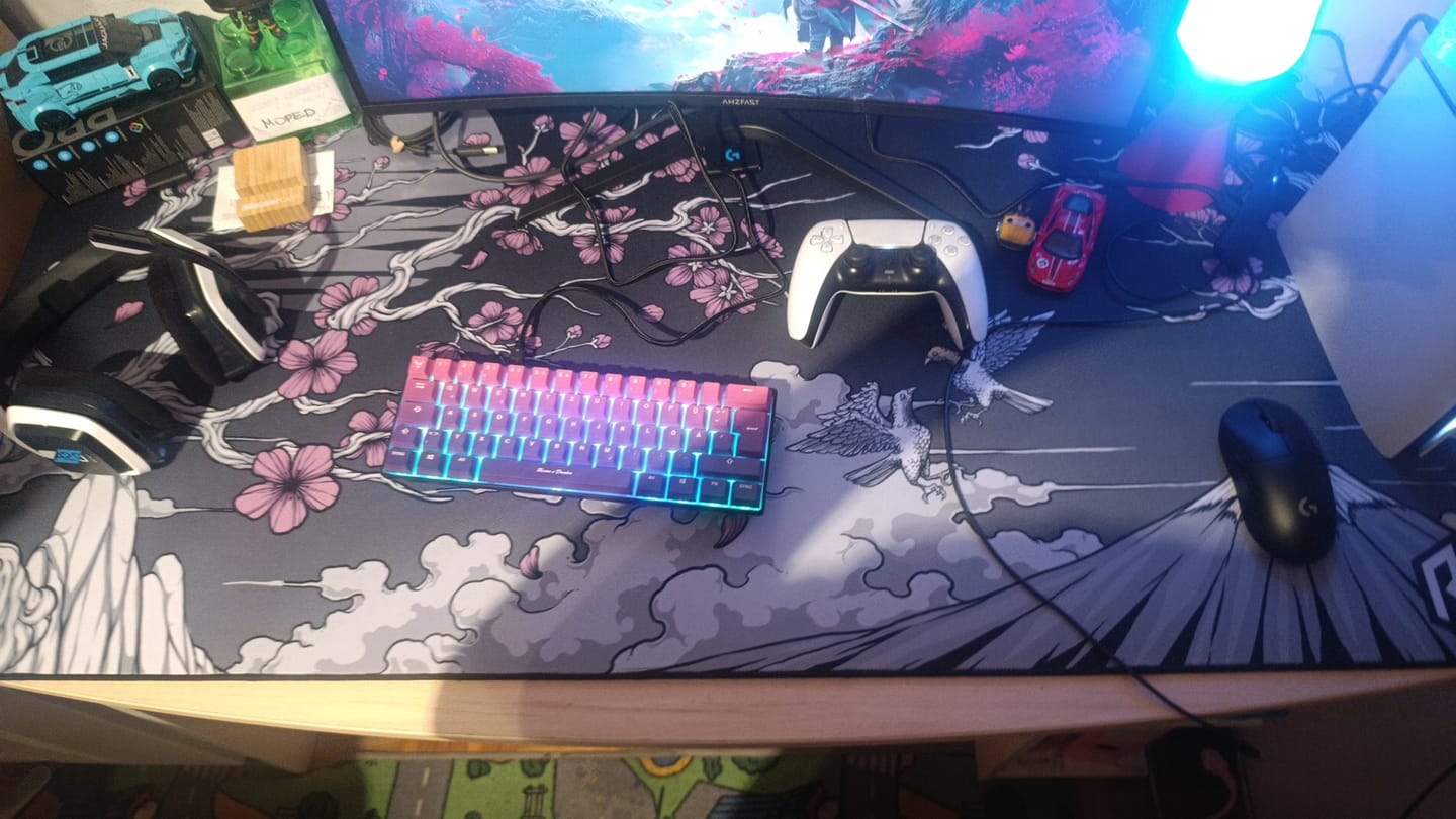Customer photo review of RZ Mousepad Sakura Black - Speed