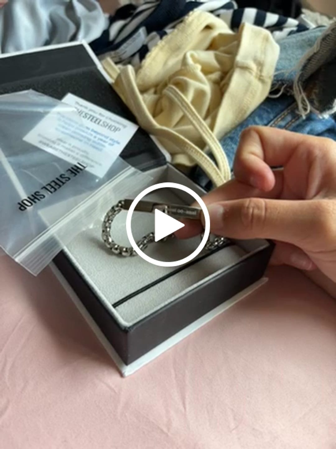 Customer video review of 5mm Round Box ID Bracelet