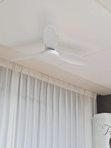 Customer photo review of Three-Blade Ceiling Fan with Dimmable Light and Remote