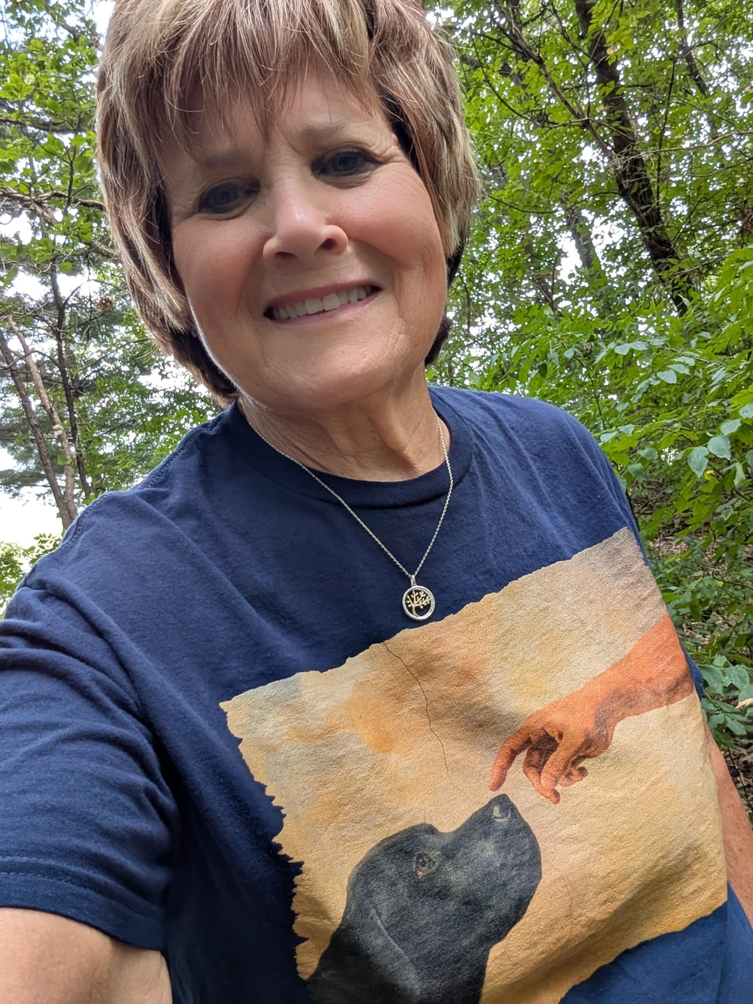 Customer photo review of God Creates Black Lab