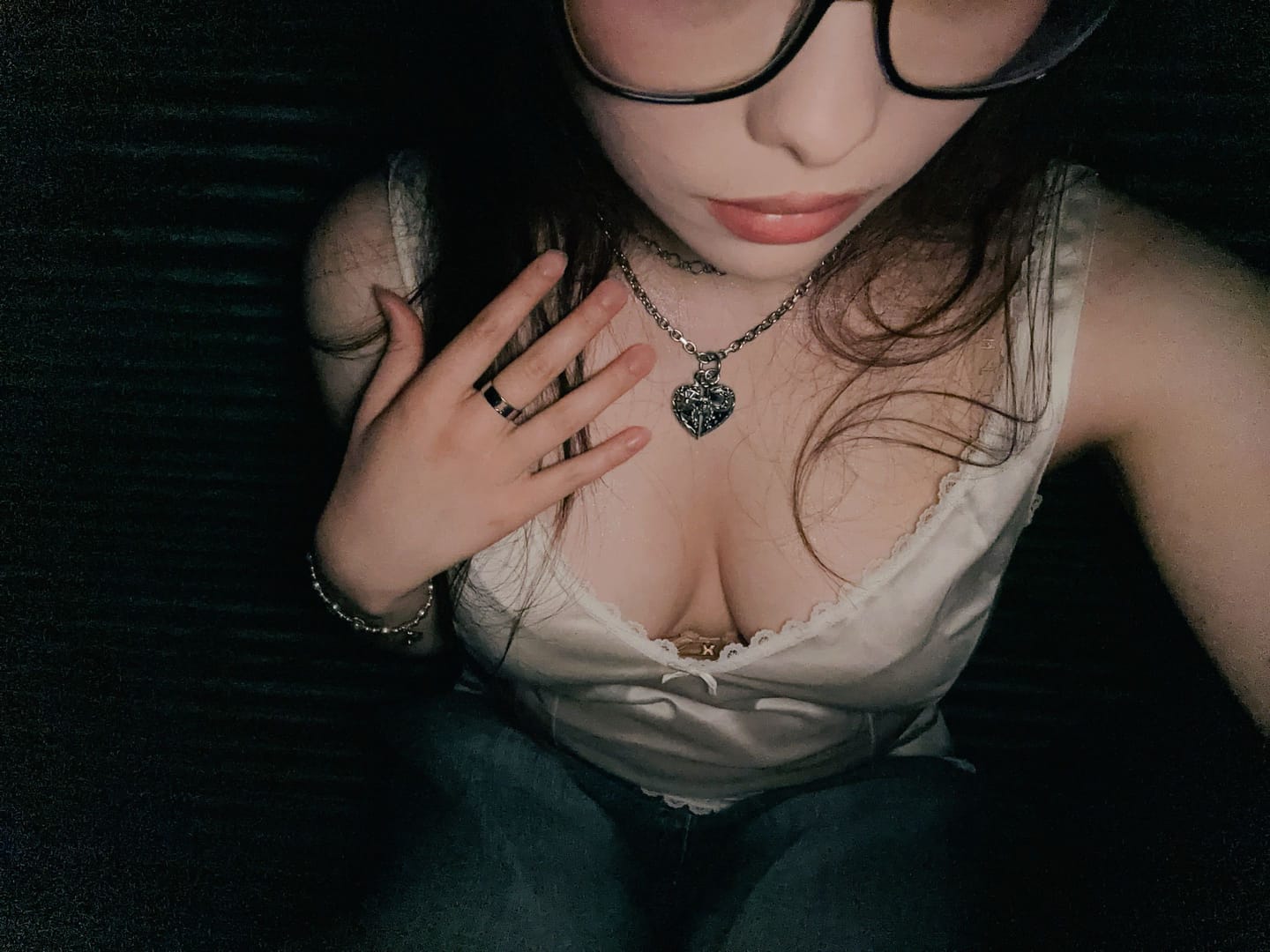 Customer photo review of COSMIC HEART PENDANT