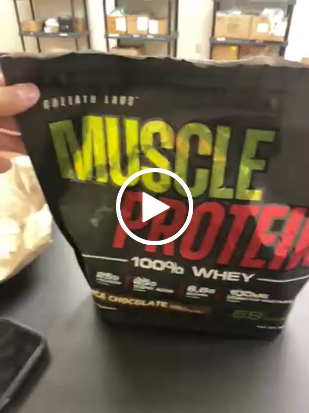 Customer video review of 100% Whey Protein Powder
