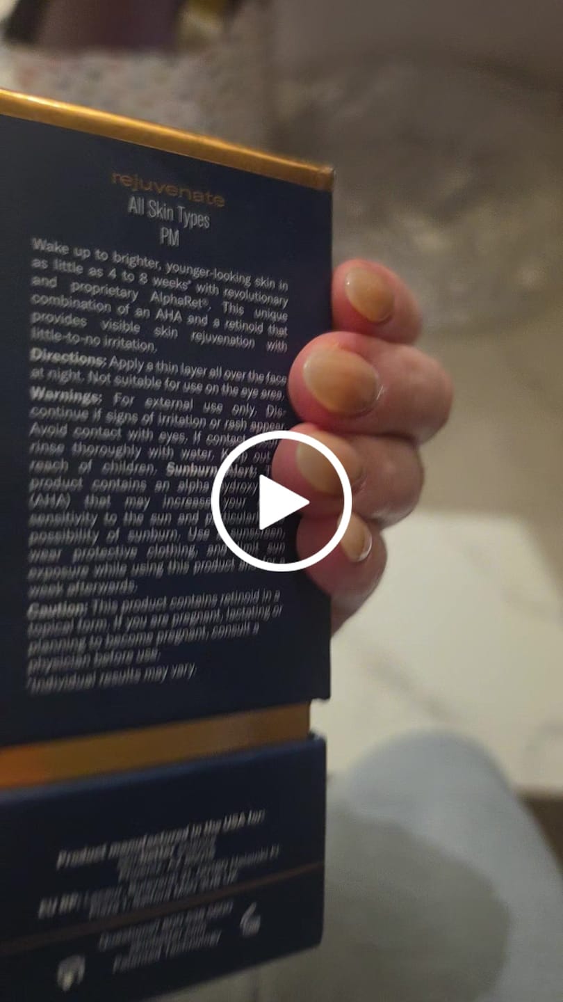 Customer video review of Skinbetter Science AlphaRet Overnight Cream