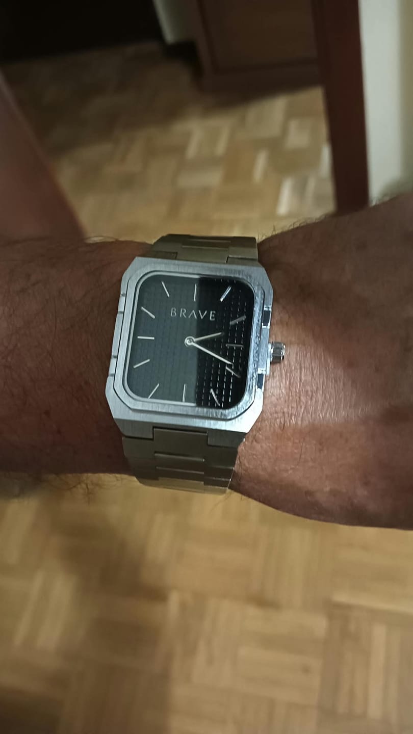Customer photo review of Reloj BRAVE ~ Brando Silver-Black