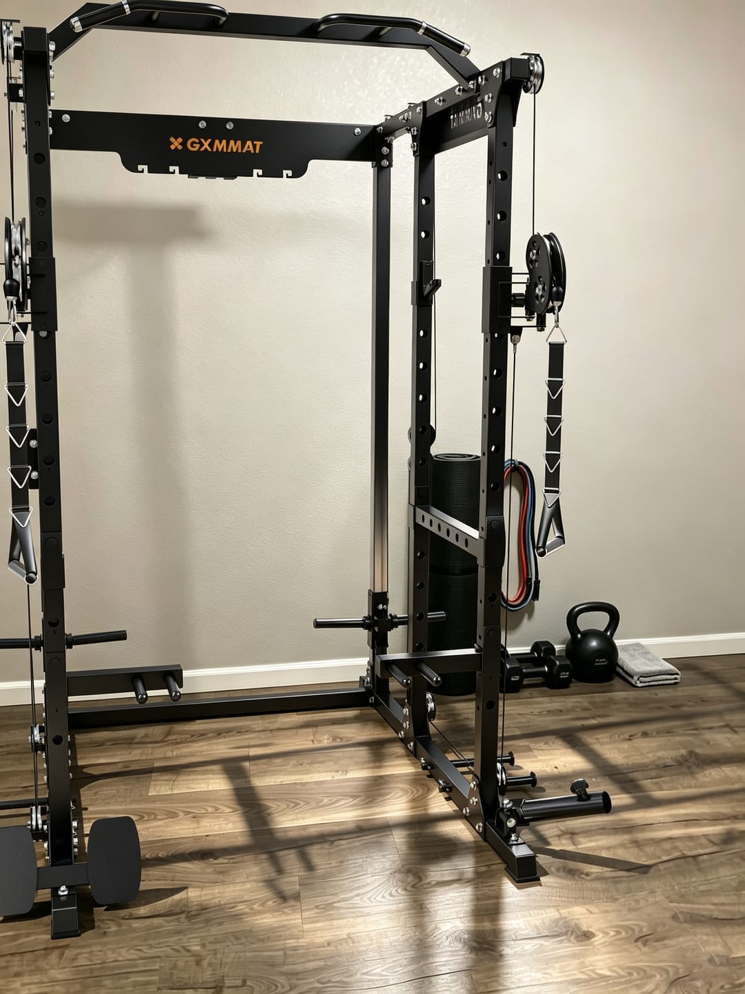 Customer photo review of GXMMAT X6 Power Rack + Weight Bench + Barbell Package