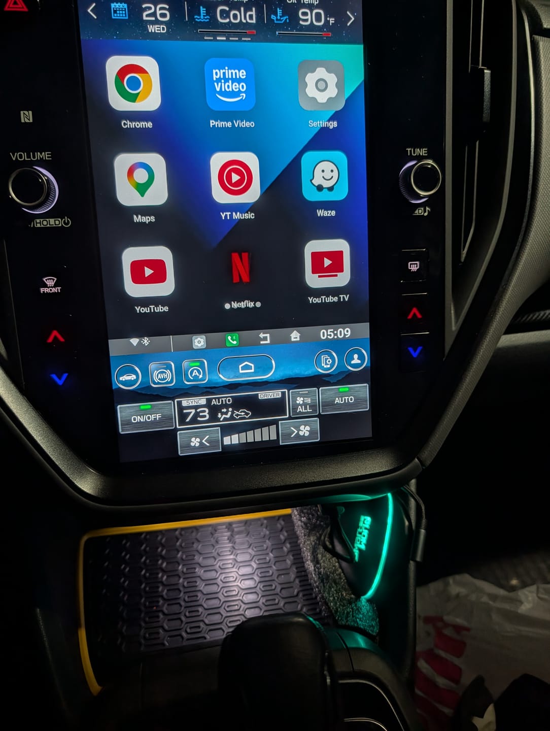 Customer photo review of App2Car WS - AI Box for Subaru 2023 2024 2025 2026 with  Wireless CarPlay and 11.6 vertical screen, Upgrade to multimedia streaming Netflix YouTube and more