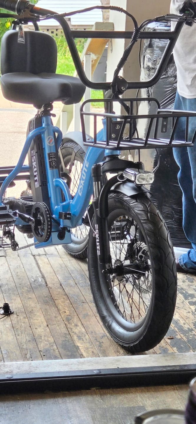 Customer photo review of Eskute® T300 Folding Electric Trike