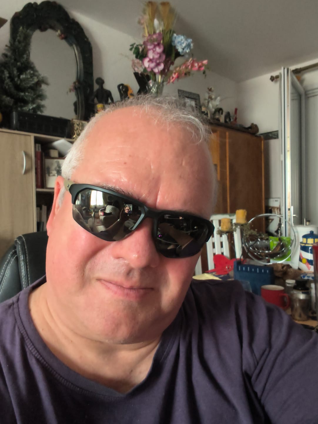 Customer photo review of Lunettes de protection balistique Jakl noir / tan verres Captivate™ tungsten mirror