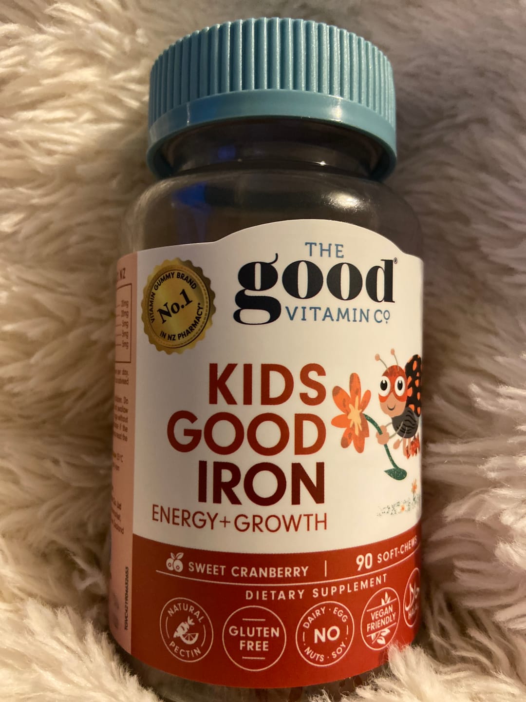 Customer photo review of Kids Good Iron Energy+Growth Supplements
