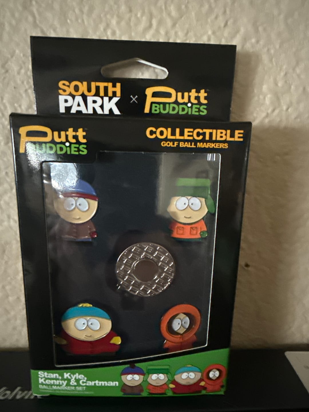 Customer photo review of Classic South Park - 4 Piece Ball Marker Set w/ hat clip (Stan, Kyle, Kenny, Cartman)