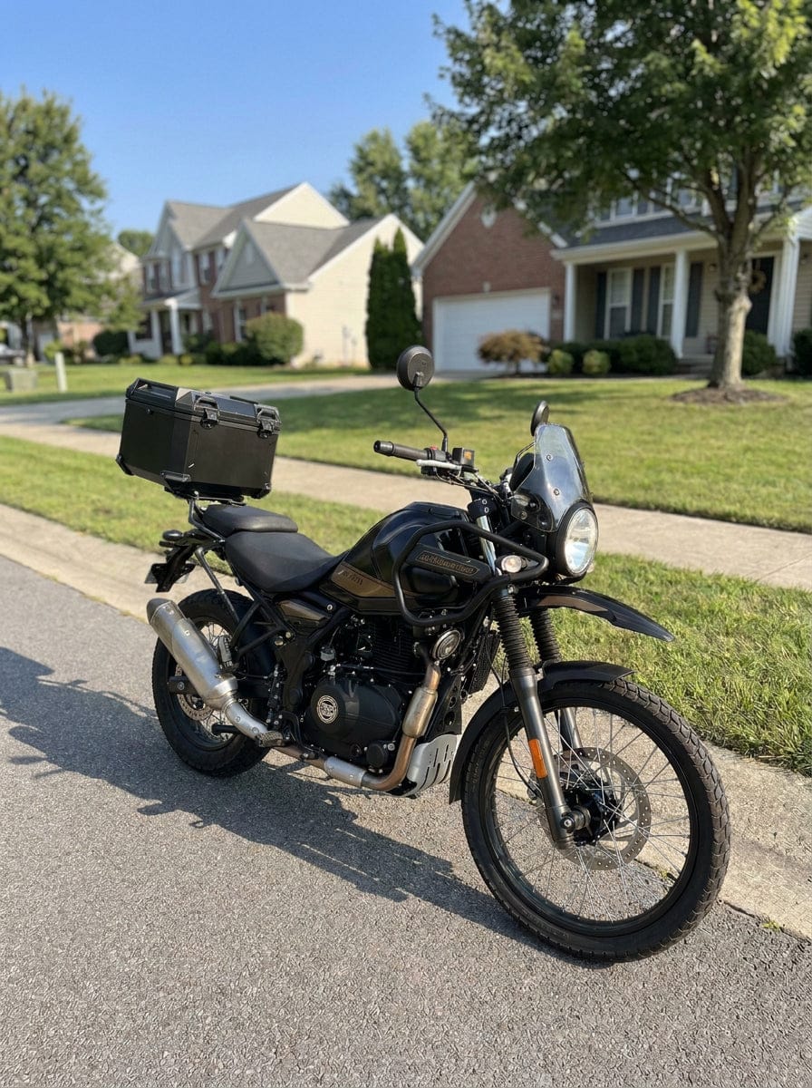 Customer photo review of 38L - Apex XL Royal Enfield Himalayan 450 Aluminum Top Case Black