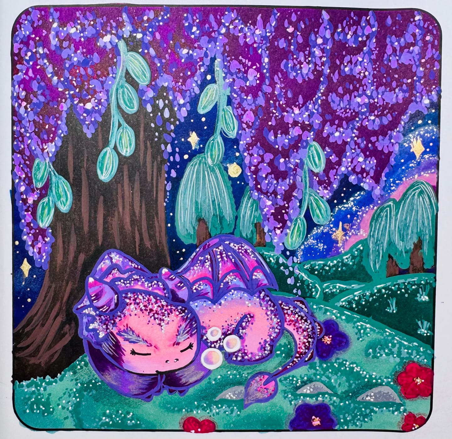 Customer photo review of Ohuhu Kahuku Series Direct-ink Acrylic Paint Markers