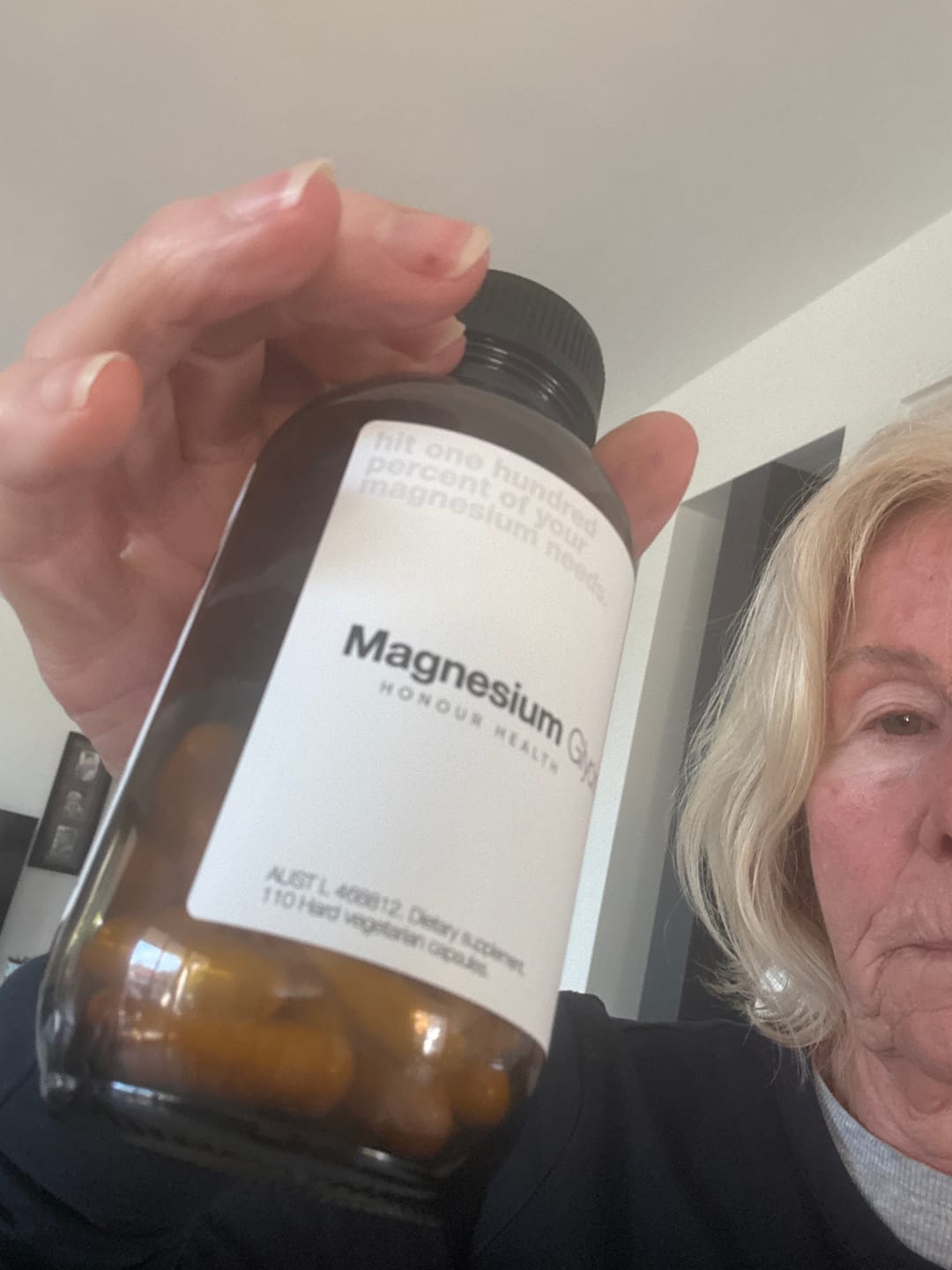 Customer photo review of Magnesium Glycinate (Pure & Unbuffered) - 110 Capsules