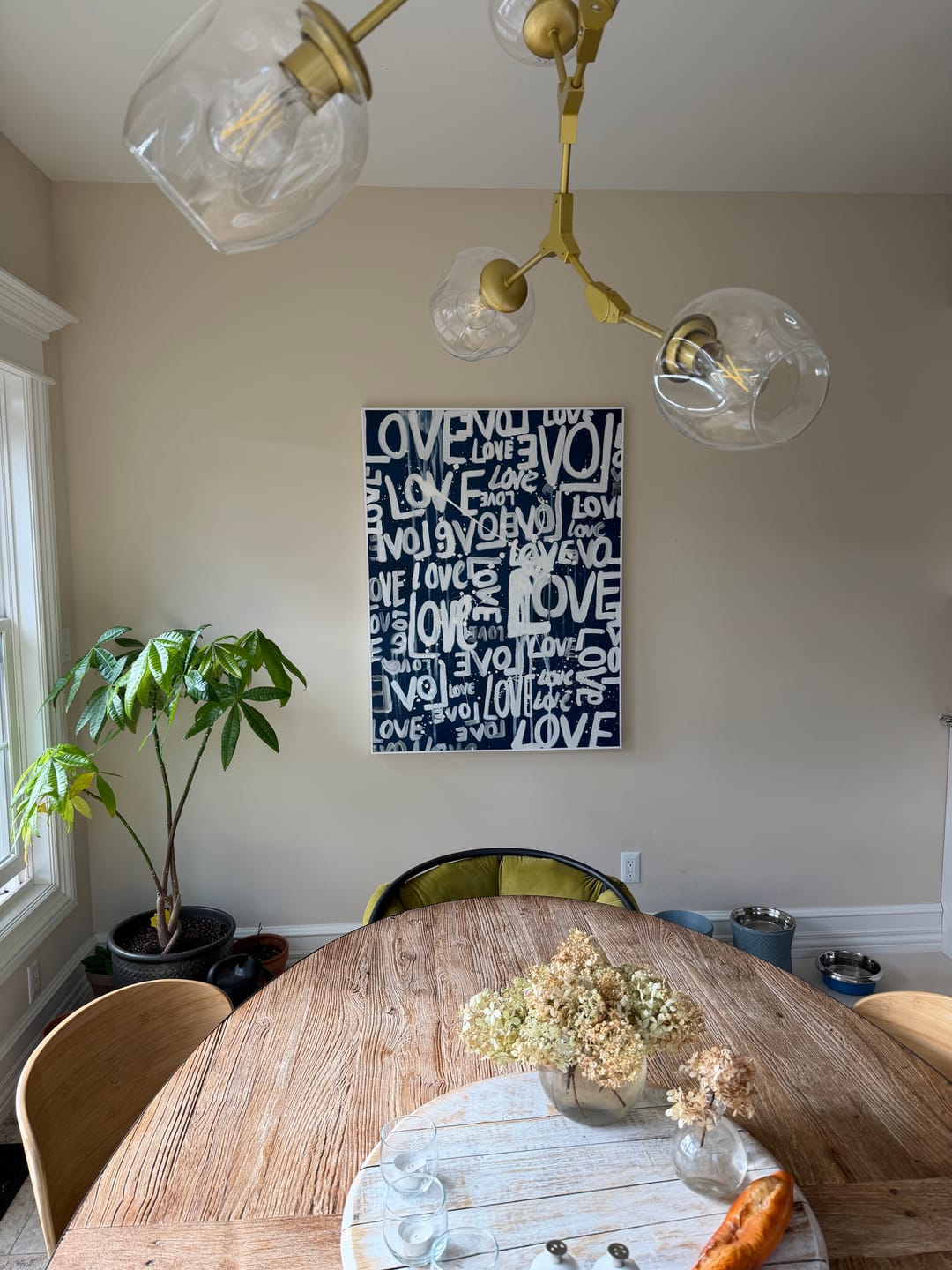 Customer photo review of Love Graffiti Wall Art
