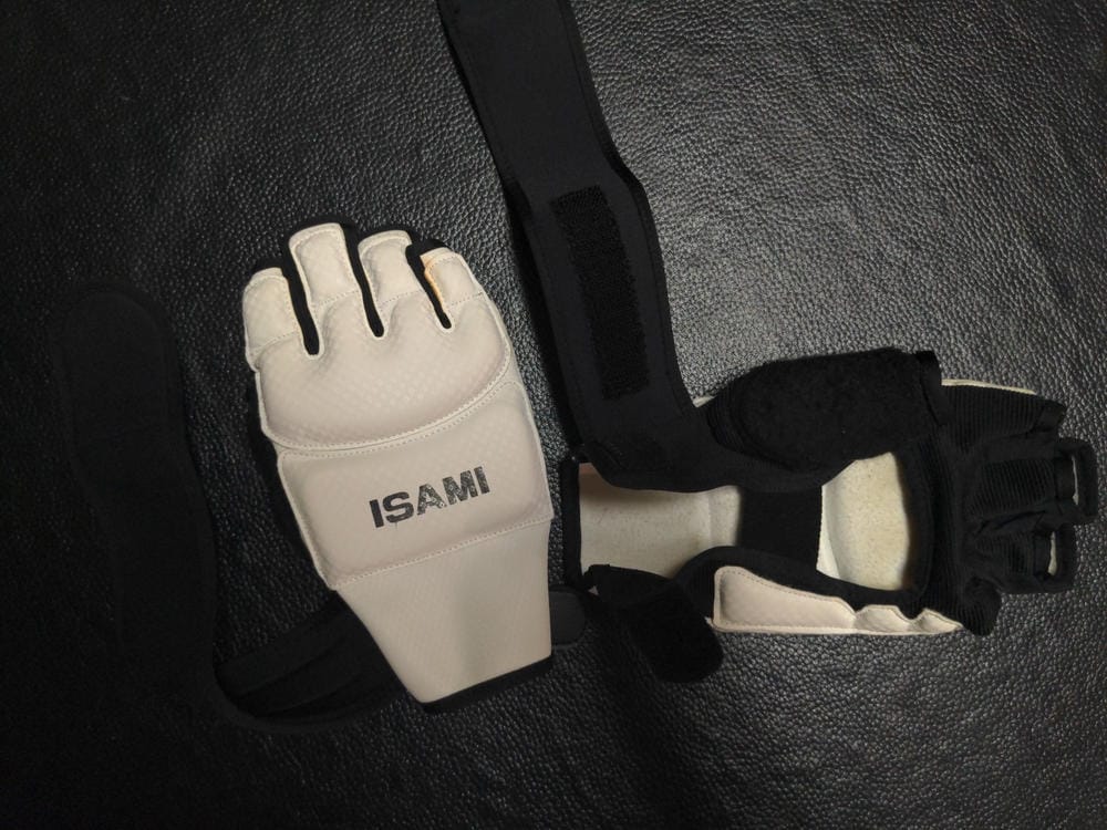 Customer photo review of Isami Karate Gloves