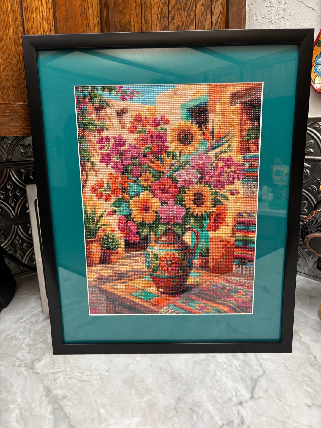 Customer photo review of Mexican Outdoor  Bouquet (Diamond Painting)