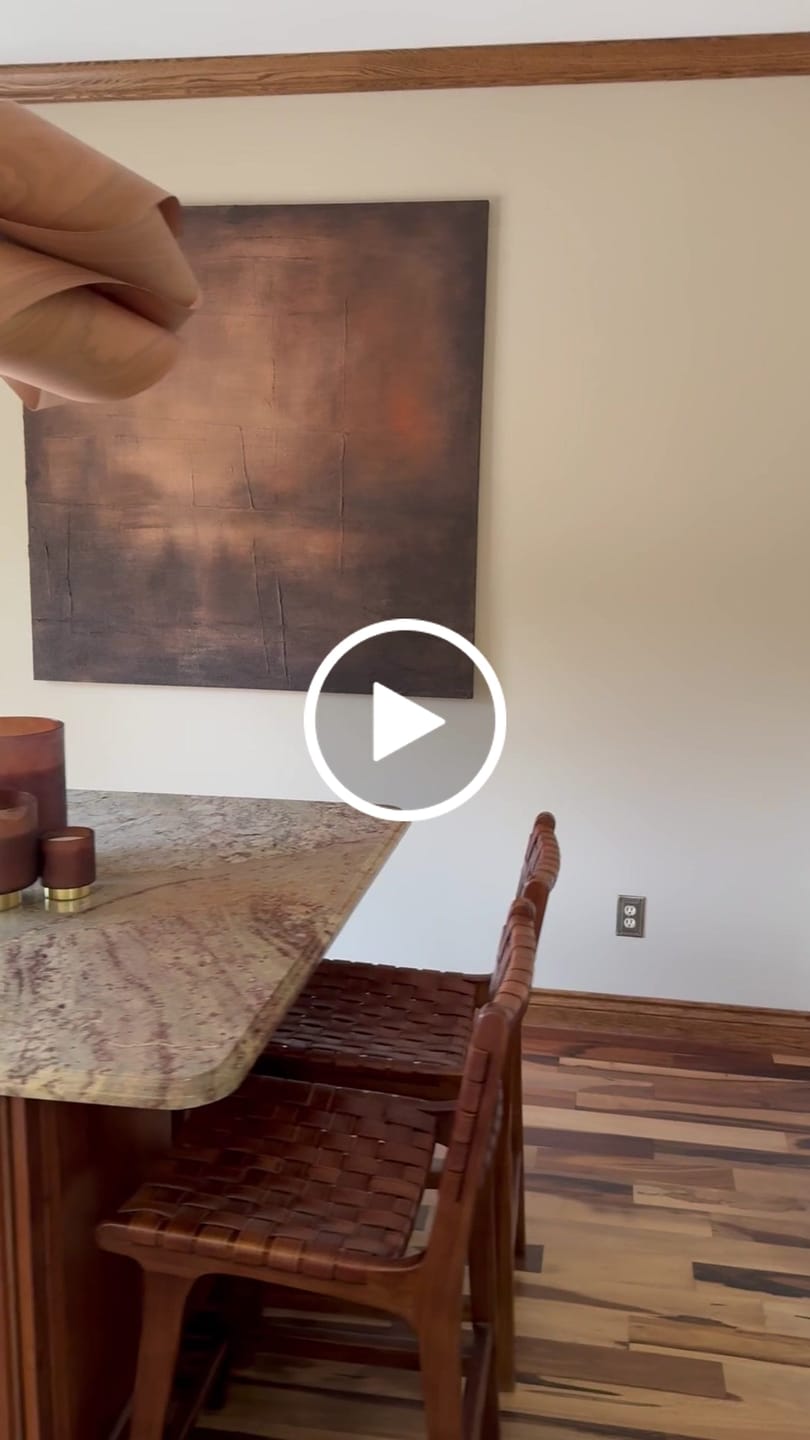 Customer video review of Beige and Brown Abstract Tranquility Set of 2 #WS525