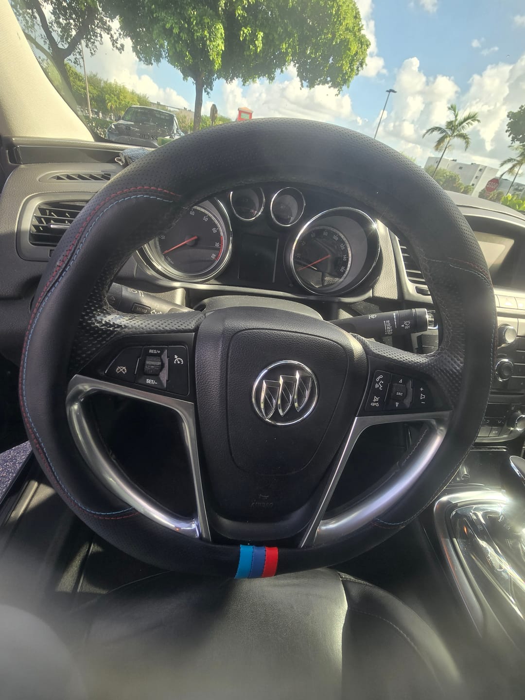 Customer photo review of Car Steering Wheel Cover 2025 Update Version, Custom For Your Cars, Premium Leather Car Steering Wheel Cover with Logo, Car Accessories FD18991